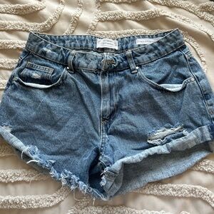 cotton on mid rise jean shorts
